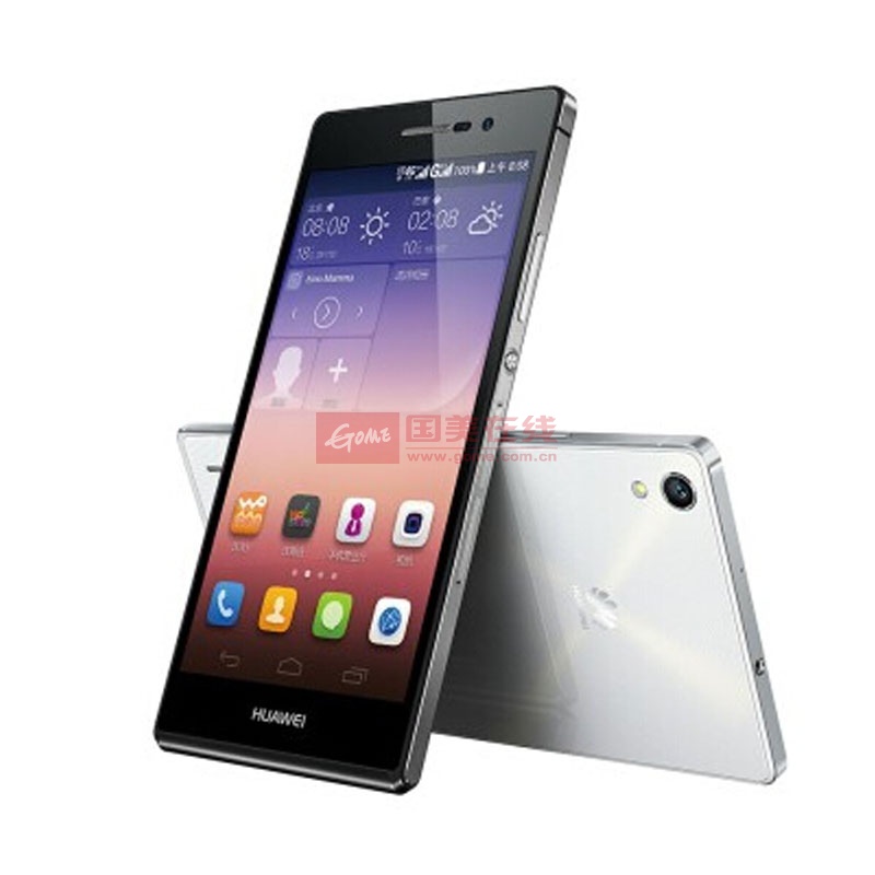 华为huaweiascendp7联通4g手机双卡双待双通黑色官方标配