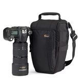 乐摄宝(Lowepro)Toploader Zoom 55AW佳能70D 5D3尼康单反相机包 单肩摄影斜跨背包(黑色)