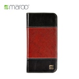 Maroo 真皮iPhone6 Plus 钱包夹 黑色咖啡棕苹果6+保护套