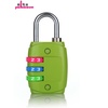 雨花泽（Yuhuaze）三位彩轮密码锁（绿色） 旅行箱包锁 拉杆箱挂锁 防盗锁具