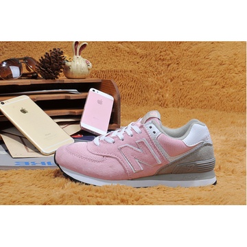 newbalance新百倫574nb574經典復古風男鞋女鞋運動系列休閒跑步鞋粉灰