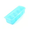 家英 透明翻盖式4格调料盒带勺子--A295-1蓝色（EC2102）
