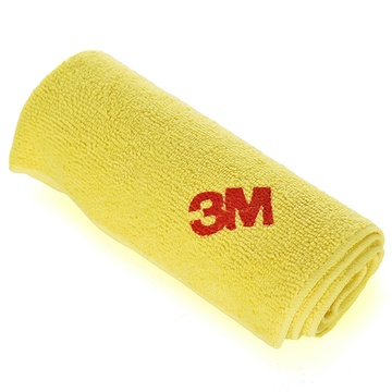 3M洗车毛巾擦车巾擦车毛巾汽车毛巾吸水毛巾加厚超细纤维擦拭布(橙色、蓝色、紫色 5条装)