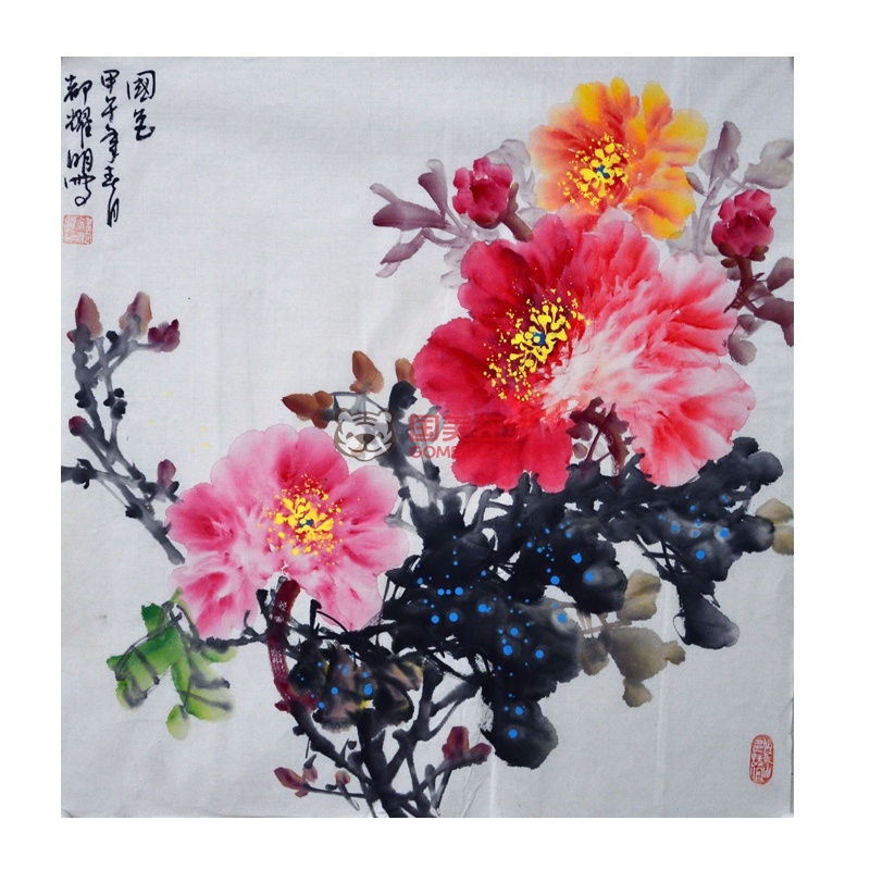 当代 画家 都耀明花鸟2