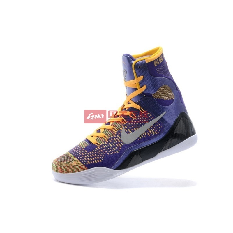 耐克nike kobe 9 elite as 科比9代篮球鞋高帮男鞋 630847(湖人 46)