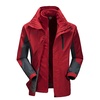 雷诺斯 全天候冲锋衣 防水透气保暖 多种颜色可选  130A170A(（男）大红 4XL)