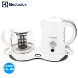 伊莱克斯（Electrolux) EEK055 电热水壶 电茶壶 （耐高温玻璃 水壶茶盘两用 水温显示一目了然 养生壶）