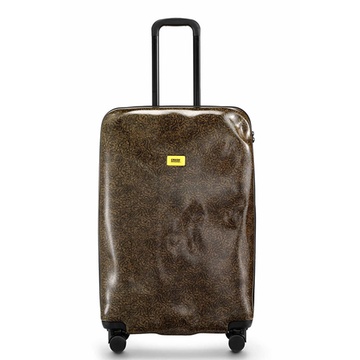 crash baggage 棕皮草色行李箱 意大利进口凹凸旅行箱 行李箱 时尚