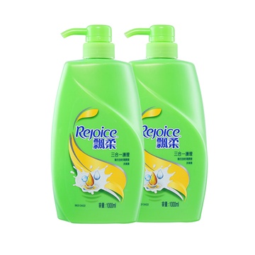 rejoice飘柔三合一洗发水套装1升两支装