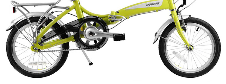 欧亚马(oyama)通勤-m300铝合金折叠自行车(绿色)(16寸)