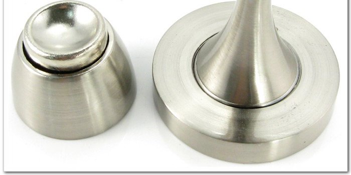 海蒂诗(hettich)49564镀镍拉丝磁门吸(墙安装)